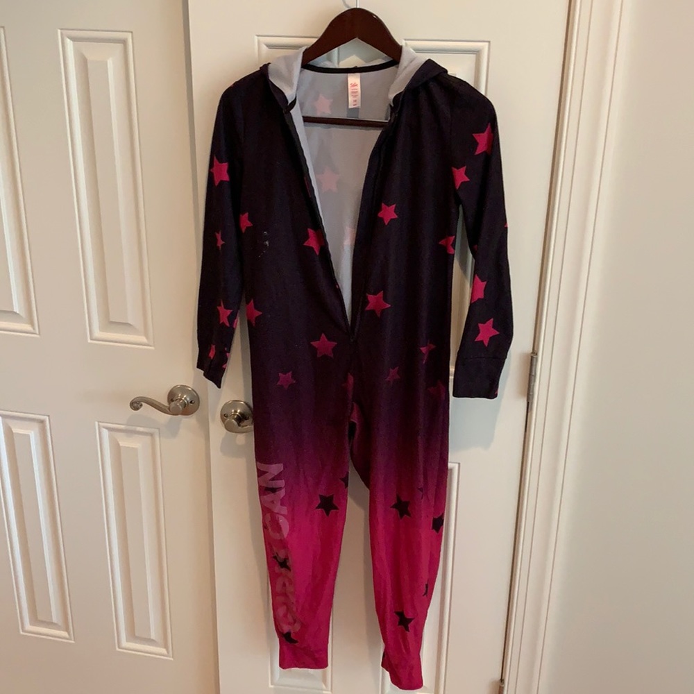 Justice, one piece, Size 10, pink/black